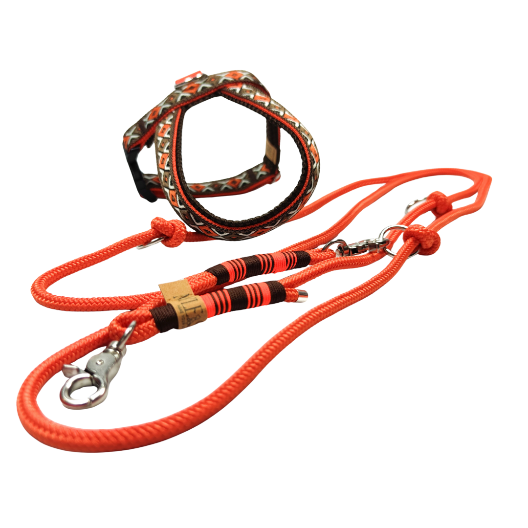 Tauleine Classic orange,dunkelbraun
