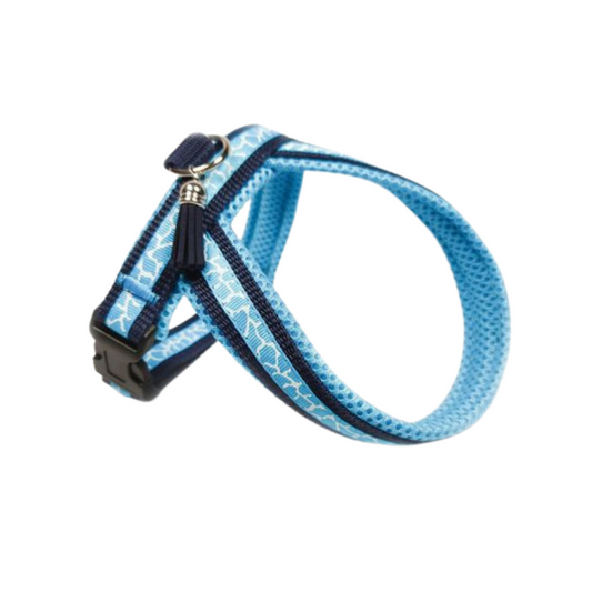 Giraffe Chow-Chow Geschirr blau